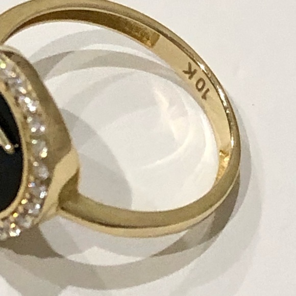 10k solid gold luxury ring, custom made real gold designer ring, NOT plated Sale - Picture 5 of 7